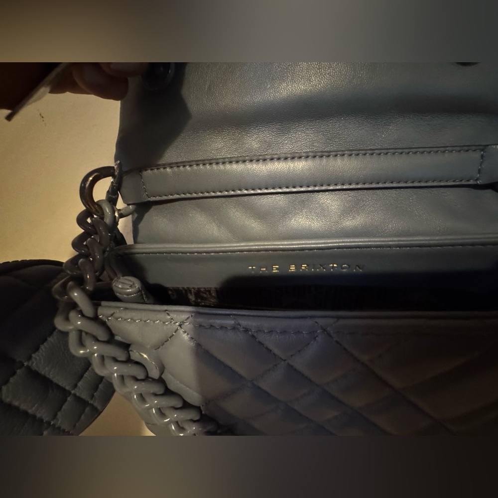 Kurt Geiger London Crossbody Brixton Quilted Mini Drench Shoulder Bag grey - Picture 4 of 12